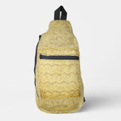 ANTIQUE GOLD ZIG ZAG TEXTURE SIEHE CROSSBODY BAG (Vorderseite)