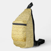 ANTIQUE GOLD ZIG ZAG TEXTURE SIEHE CROSSBODY BAG (Rechte Ecke)