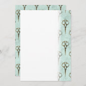 Antique Golden Schere Vintag Friseur Friseur Frise Save The Date (Vorne/Hinten)