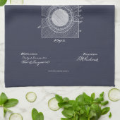 Antique Golf Ball 1902, Patent Zeichnend Geschirrtuch (Gefaltet)