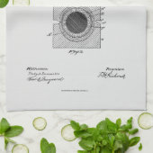 Antique Golf Ball 1902, Patent Zeichnend Geschirrtuch (Gefaltet)