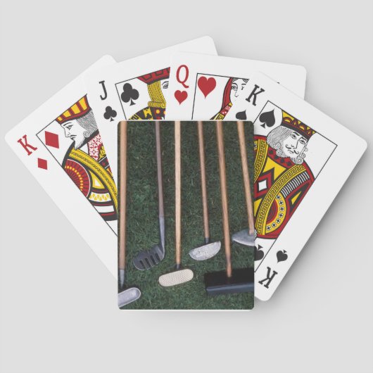 ANTIQUE GOLF CLUB SET PLAYCARDS SPIELKARTEN (Rückseite)