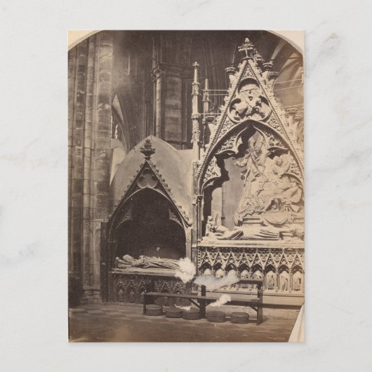 Antique Grab Foto Custom Halloween Einladung Postkarte (Vorderseite)