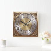 Antique Grandfather Clock Quadratische Wanduhr (Zuhause)