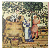 ANTIQUE GRAPE VINEYARD HARVEST FLIESE (Vorderseite)