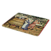 ANTIQUE GRAPE VINEYARD HARVEST Mittelalterliches K Schneidebrett (Ecke)