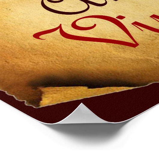 ANTIQUE GRAPE VINEYARD HARVEST PARCHMENT POSTER (Ecke)