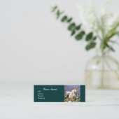 ANTIQUE GRAPE VINEYARD HARVEST WAX SIEGEL MONOGRAM MINI VISITENKARTE (Stehend Vorderseite)