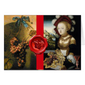 ANTIQUE GRAPE VINEYARD WEIN VERSUCHEN ROTES WAX SI (Vorderseite (Horizontal))