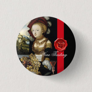 ANTIQUE GRAPE VINEYARD WINE TESTEN PARTY WAX SIEGE BUTTON
