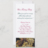 ANTIQUE GRAPE VINEYARD WINE TESTEN PARTY WAX SIEGE EINLADUNG (Rückseite)