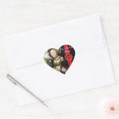 ANTIQUE GRAPE VINEYARD WINE TESTEN PARTY WAX SIEGE Herz-Aufkleber (Umschlag)