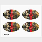 ANTIQUE GRAPE VINEYARD WINE TESTEN PARTY WAX SIEGE OVALER AUFKLEBER (Blatt)