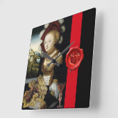 ANTIQUE GRAPE VINEYARD WINE TESTEN PARTY WAX SIEGE QUADRATISCHE WANDUHR (Winkel)