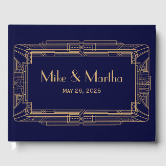 Antique Great Gatsby Art Deco Wedding Gästebuch