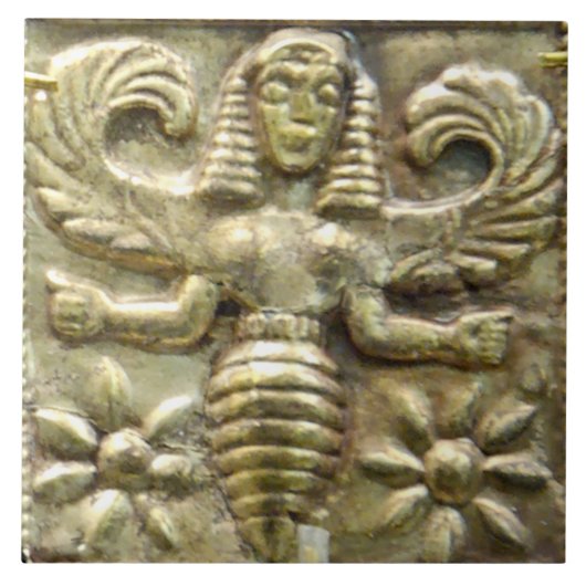 ANTIQUE GREEK HONEY BEE GODDESS FLIESE (Vorderseite)