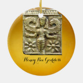ANTIQUE GREEK HONEY BEE GODDESS KERAMIKORNAMENT (Hinten)