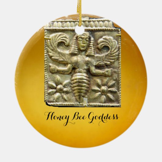 ANTIQUE GREEK HONEY BEE GODDESS KERAMIKORNAMENT (Hinten)