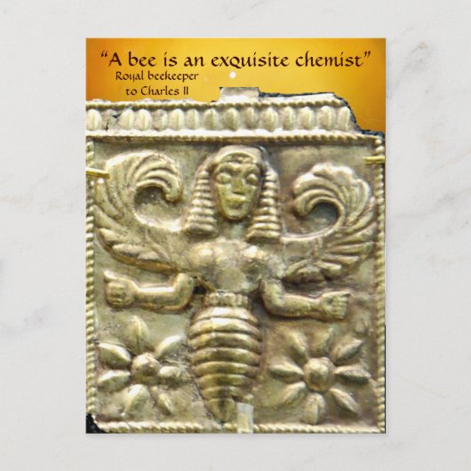 ANTIQUE GREEK HONEY BEE GODDESS POSTKARTE (Vorderseite)