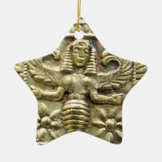 ANTIQUE GREEK HONEY BEE GODESS STAR KERAMIK ORNAMENT (Vorne)
