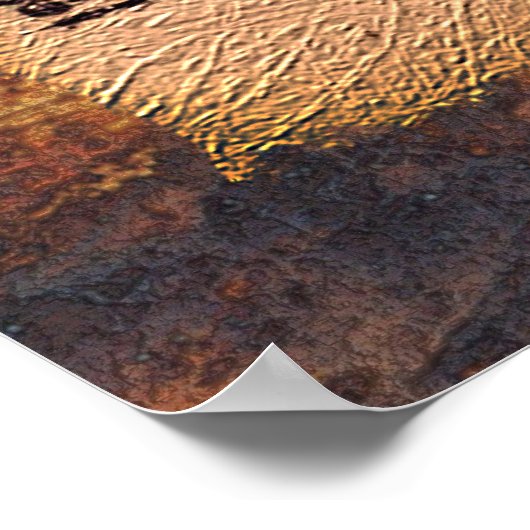 Antique Gregorian Chant Sheet Music Poster (Ecke)