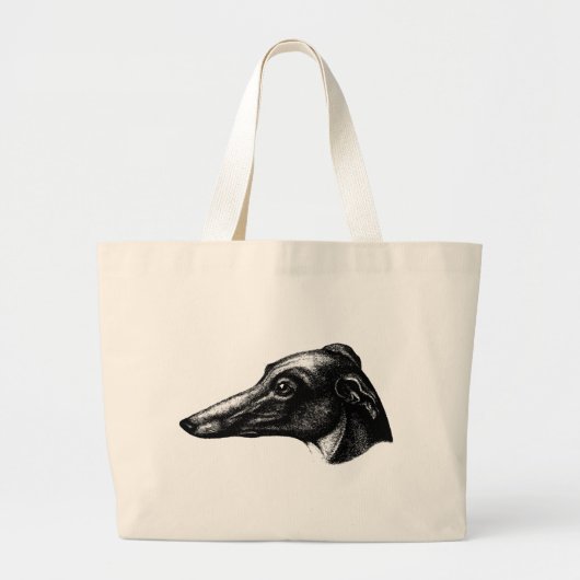 Antique Greyhound Hund Tasche (Vorne)
