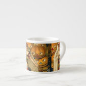 Antique Halloween Kürbislaterne Kostüm Frau Espressotasse (Vorderseite Rechts)