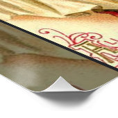 Antique Halloween Kürbislaterne Kostüm Frau Poster (Ecke)