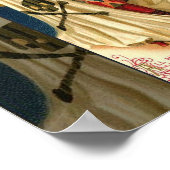 Antique Halloween Kürbislaterne Kostüm Frau Poster (Ecke)