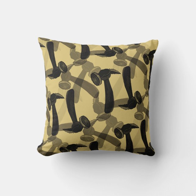 Antique Hammer Mancave Kissen (Vorderseite)