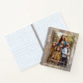 Antique Handwritten Script Personalized Photo Notizblock (Innenseite)