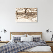Antique Hay Rake Leinwanddruck (Insitu (Schlafzimmer))