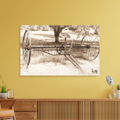 Antique Hay Rake Leinwanddruck (Insitu (Wohnzimmer))