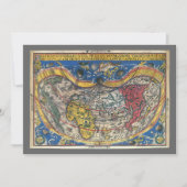 Antique Heart Shaped World Map von Peter Apian 152 (Vorderseite)