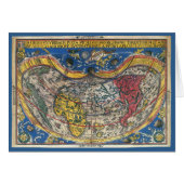 Antique Heart Shaped World Map von Peter Apian 152 (Vorderseite (Horizontal))