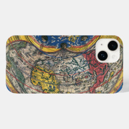 Antique Heart Shaped World Map von Peter Apian 152 Case-Mate iPhone Hülle