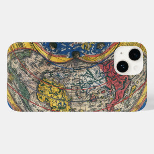 Antique Heart Shaped World Map von Peter Apian 152 Case-Mate iPhone Hülle