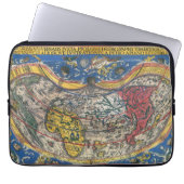 Antique Heart Shaped World Map von Peter Apian 152 Laptopschutzhülle (Vorderseite)