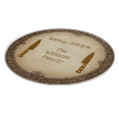 Antique Heirloom Glass Cutting Board Schneidebrett (Ecke)