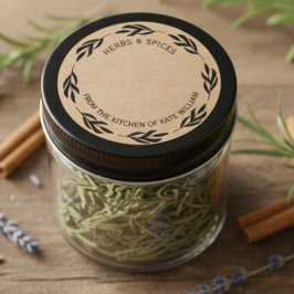  Antique herb and spice label Blank Sticker Label 