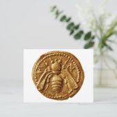 ANTIQUE HONEY BEE COIN POSTKARTE (Stehend Vorderseite)