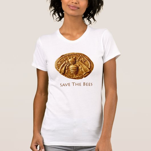 ANTIQUE HONEY BEE COIN Rette Bienen T-Shirt (Vorderseite)
