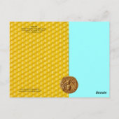 ANTIQUE HONEY BIE BEEKEEPER, HALTUNG POSTKARTE (Rückseite)