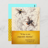 ANTIQUE HONEY BIE BEEKEEPER, HALTUNG POSTKARTE (Vorne/Hinten)