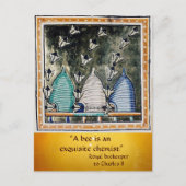 ANTIQUE HONEY BIES BIETET BIENEN RINDFLEISCH, RIND POSTKARTE (Vorderseite)