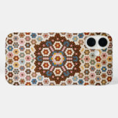 Antique Honeycomb Quilt Pattern - Kunstgewerbe Case-Mate iPhone Hülle (Rückseite (Horizontal))