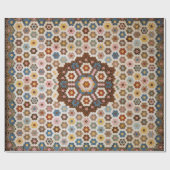 Antique Honeycomb Quilt Pattern - Kunstgewerbe Geschenkpapier (Flach)