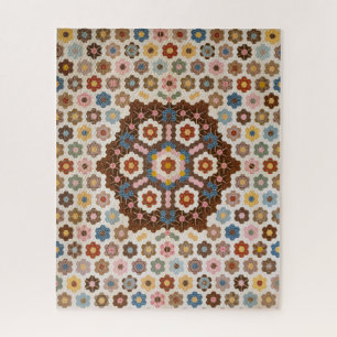 Antique Honeycomb Quilt Pattern - Kunstgewerbe Puzzle