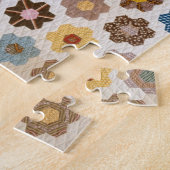 Antique Honeycomb Quilt Pattern - Kunstgewerbe Puzzle (Seite)