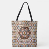 Antique Honeycomb Quilt Pattern - Kunstgewerbe Tasche (Vorderseite)